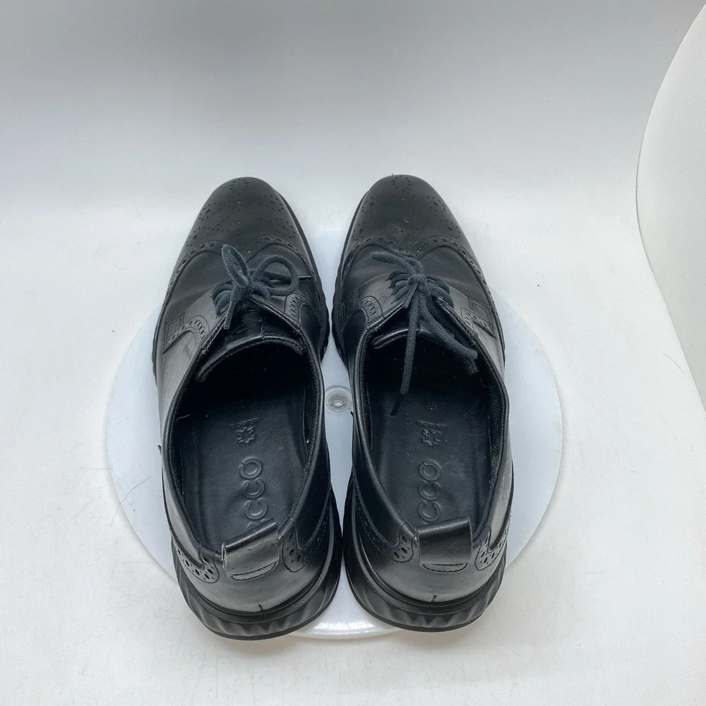 Ecco Sneakers ST1 Hybrid Wingtip Mens 11-11.5 GTX‎ Black Leather Oxford Shoes
